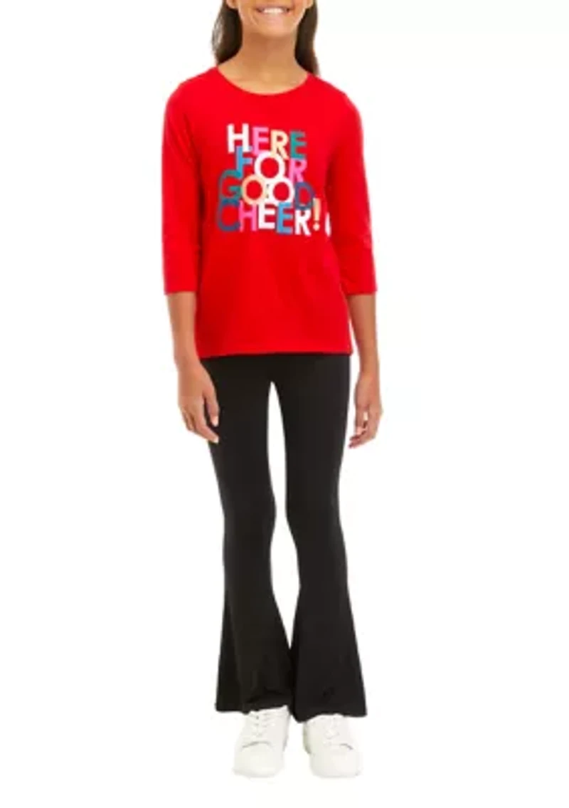 Girls 7-16 Graphic T-Shirt and Leggings Set