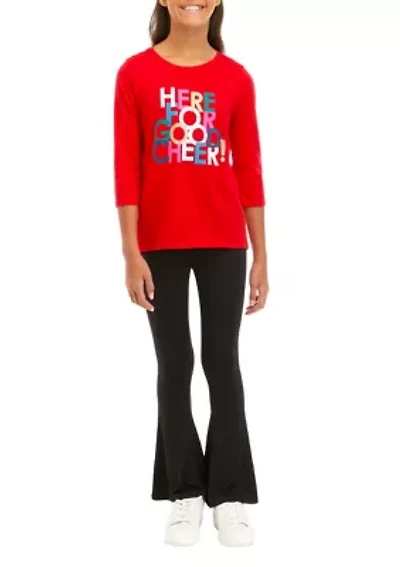 Girls 7-16 Graphic T-Shirt and Leggings Set