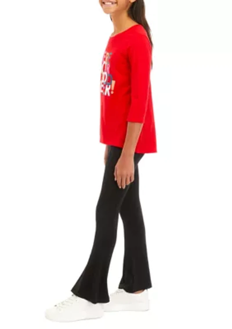 Girls 7-16 Graphic T-Shirt and Leggings Set