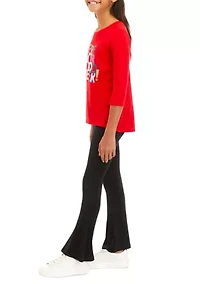 Girls 7-16 Graphic T-Shirt and Leggings Set