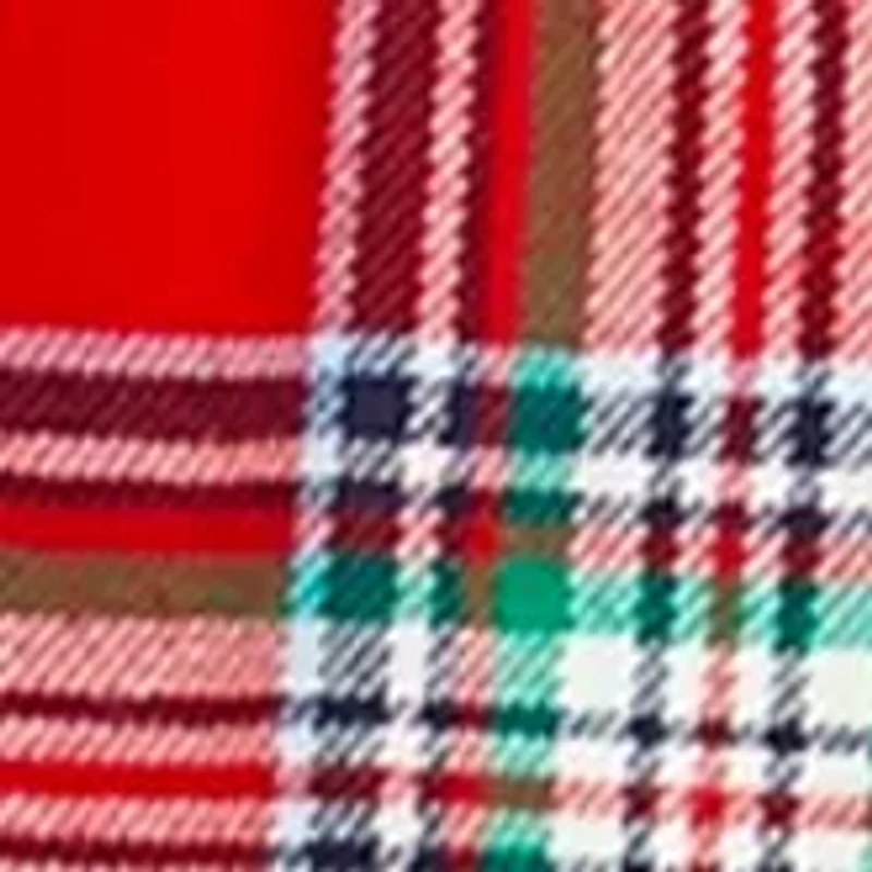 Girls 7-16 Ruffle Flannel Top