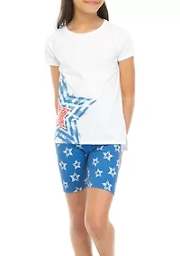 Girls 7-16 Tunic Bike Short Set