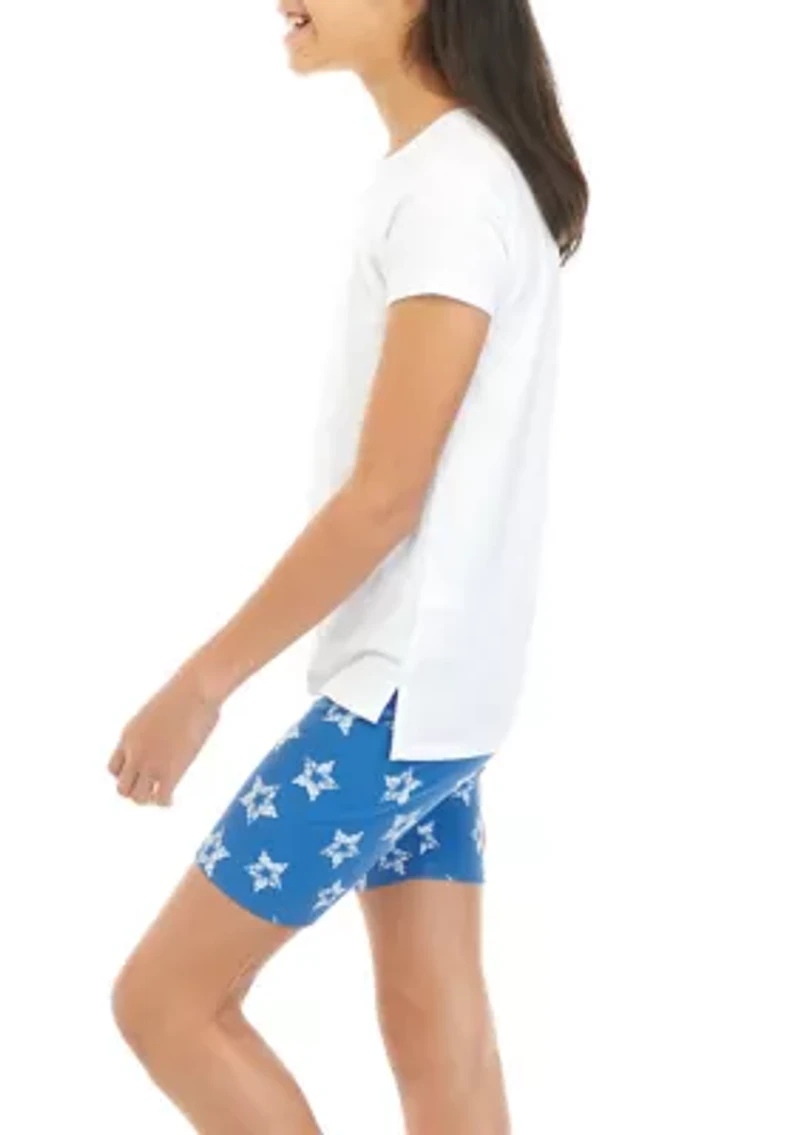 Girls 7-16 Tunic Bike Short Set