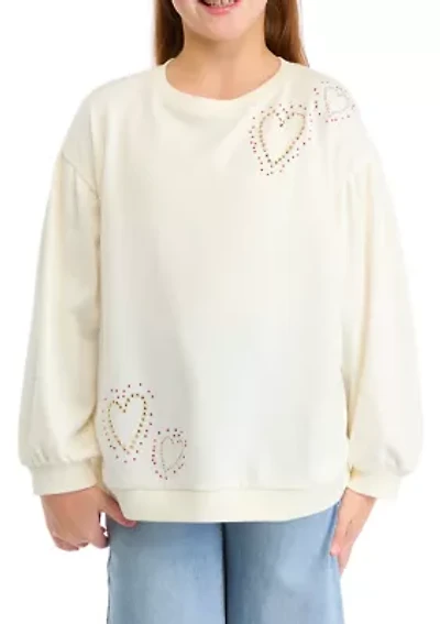 Girls 7-16 Puffed Sweeper Shirt