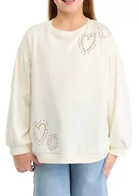 Girls 7-16 Puffed Sweeper Shirt