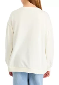 Girls 7-16 Puffed Sweeper Shirt