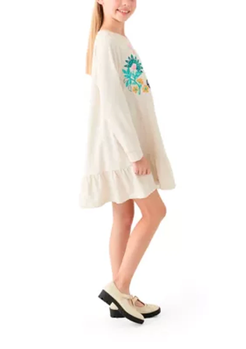 Girls 7-16 Long Sleeve Sweater Dress