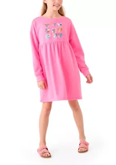 Girls 7-16 Long Sleeve Sweater Dress