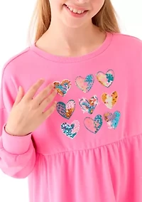 Girls 7-16 Long Sleeve Sweater Dress