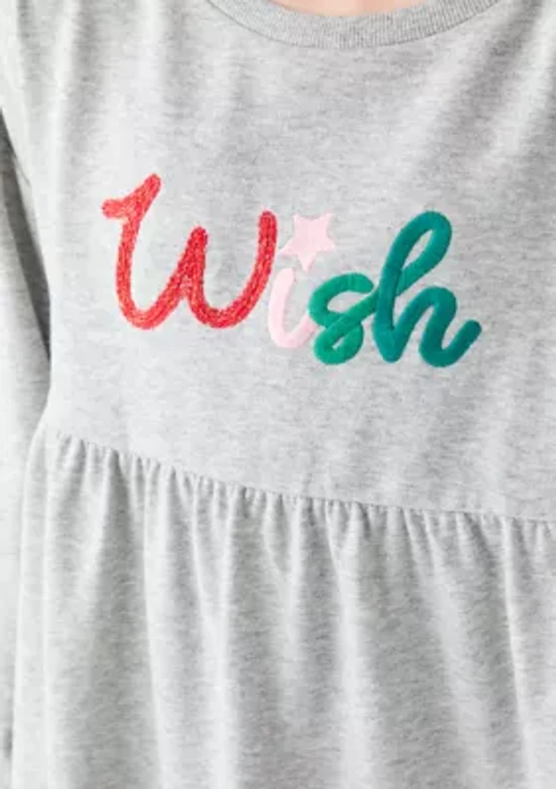 Girls 7-16 Long Sleeve Wish Sweatshirt Dress