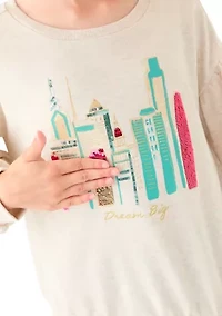 Girls 7-16 Puff Sleeve Sweatshirt