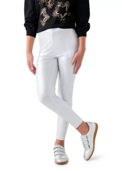 Girls 7-16 Metallic Leggings