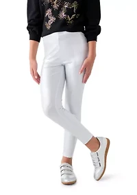 Girls 7-16 Metallic Leggings