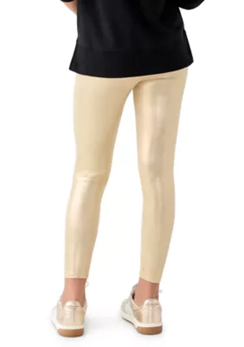 Girls 7-16 Metallic Leggings