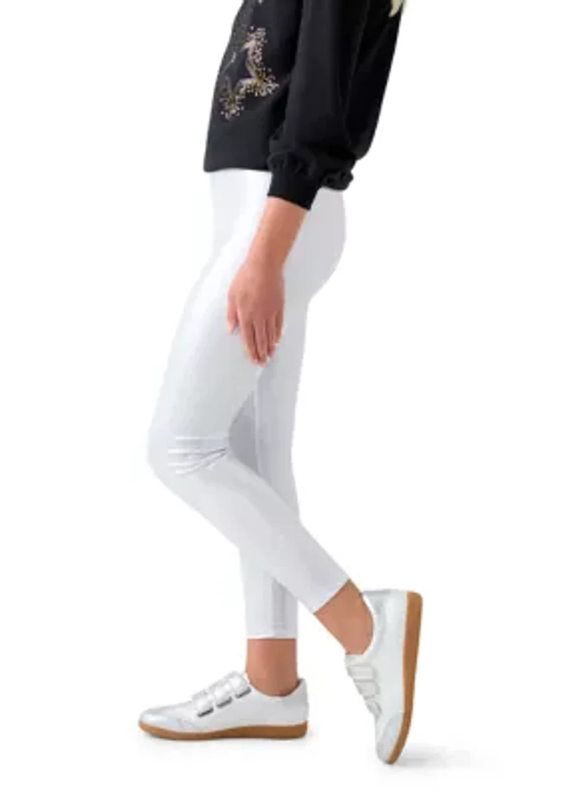 Girls 7-16 Metallic Leggings