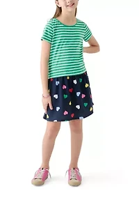 Girls 7-16 2fer Knit Dress