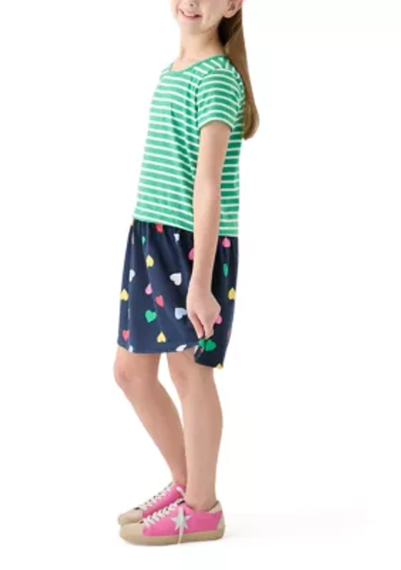 Girls 7-16 2fer Knit Dress