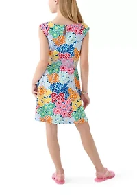Girls 7-16 Smocked Waist Knit Dress