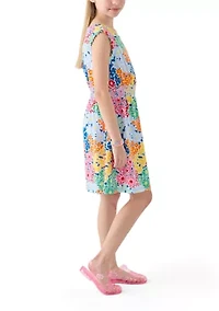Girls 7-16 Smocked Waist Knit Dress