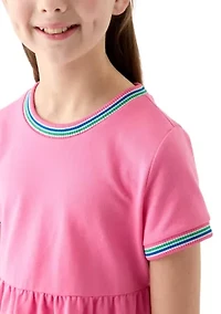Girls 7-16 Solid French Terry Dress