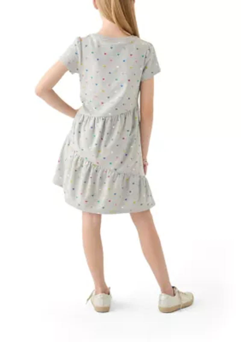 Girls 7-16 Printed A-Line Dress