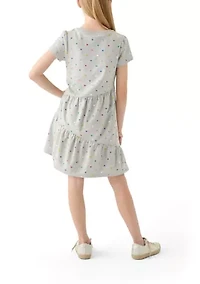 Girls 7-16 Printed A-Line Dress