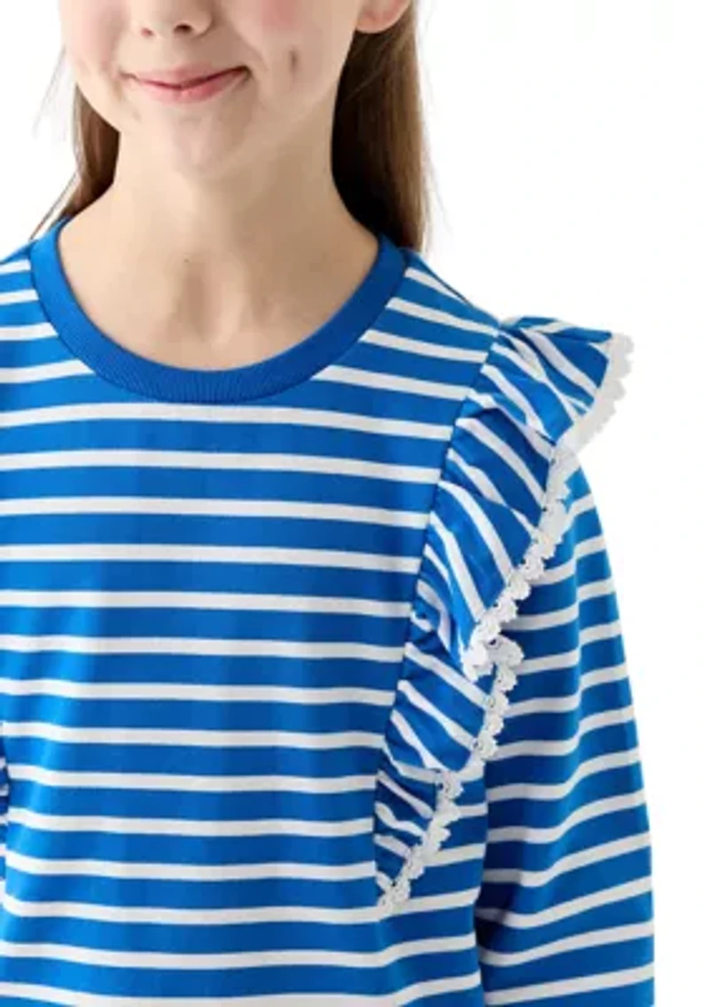 Girls 7-16 Ruffle Sweatshirt