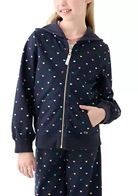 Girls 7-16 French Terry Zip Hoodie