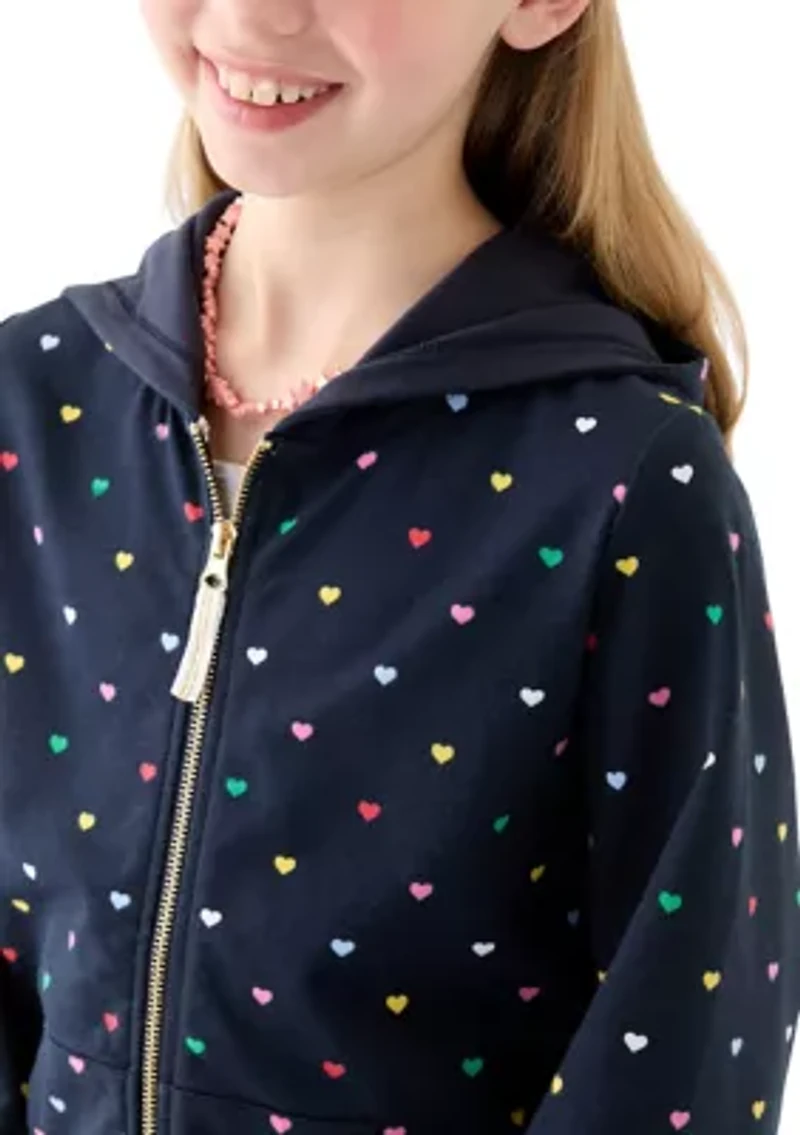 Girls 7-16 French Terry Zip Hoodie