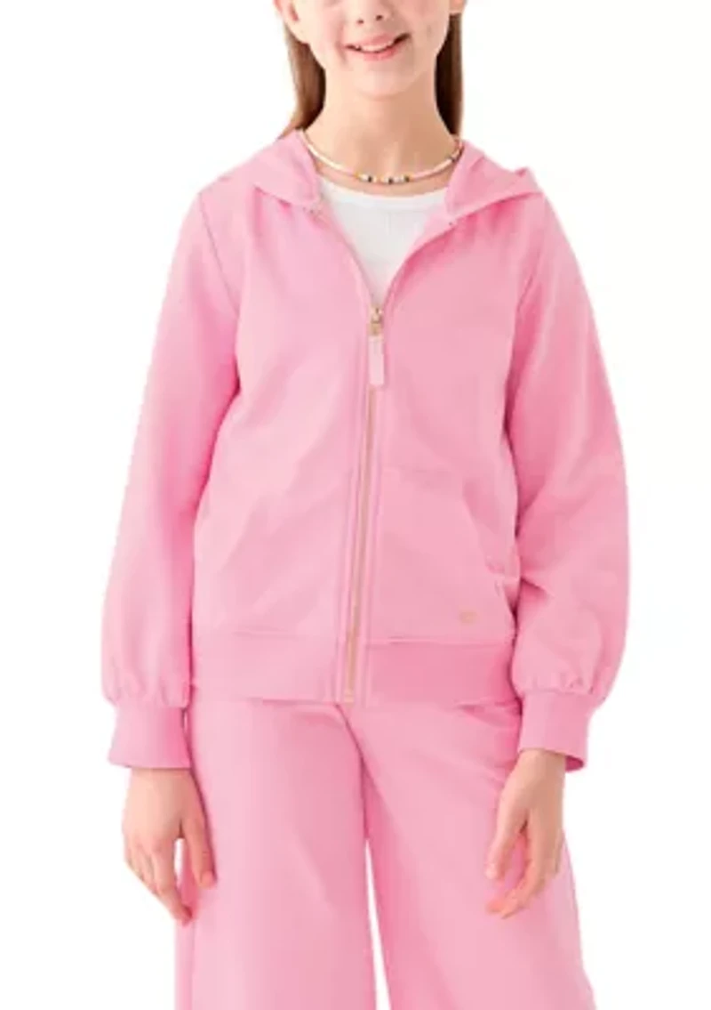 Girls 7-16 French Terry Zip Heather Hoodie
