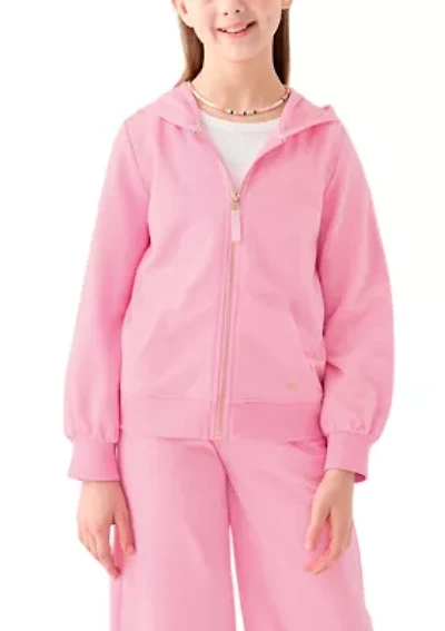 Girls 7-16 French Terry Zip Heather Hoodie