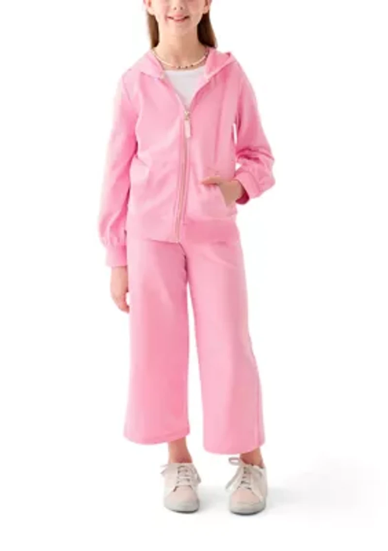 Girls 7-16 French Terry Zip Heather Hoodie