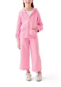 Girls 7-16 French Terry Zip Heather Hoodie