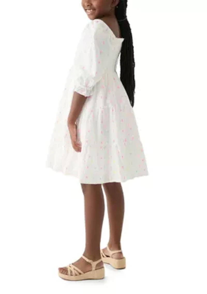 Girls 7-16 Smocked Chiffon Dress