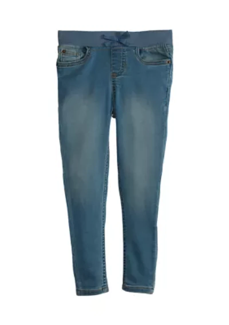 Girls 4-6x Ribbed Waist Jeggings