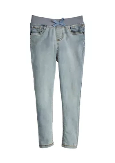 Girls 4-6x Ribbed Waist Jeggings