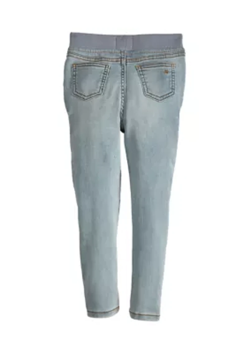 Girls 4-6x Ribbed Waist Jeggings