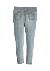 Girls 4-6x Ribbed Waist Jeggings
