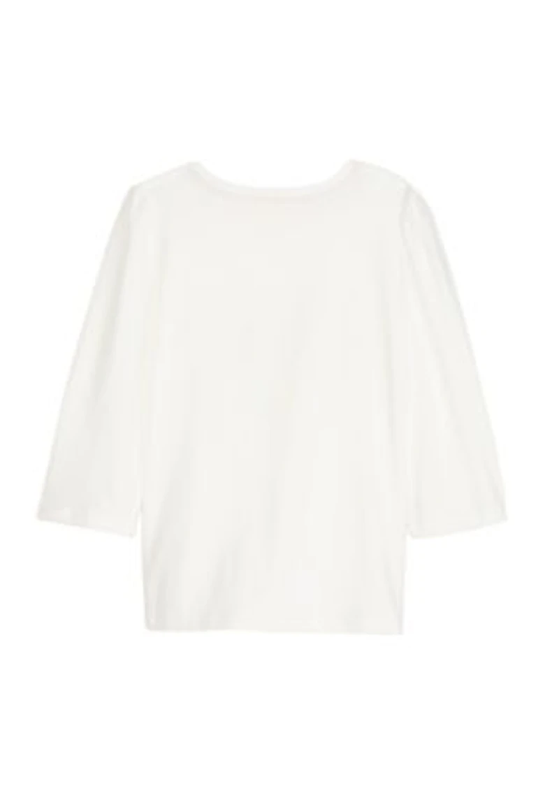 Girls 4-6x 3/4 Sleeve Graphic T-Shirt