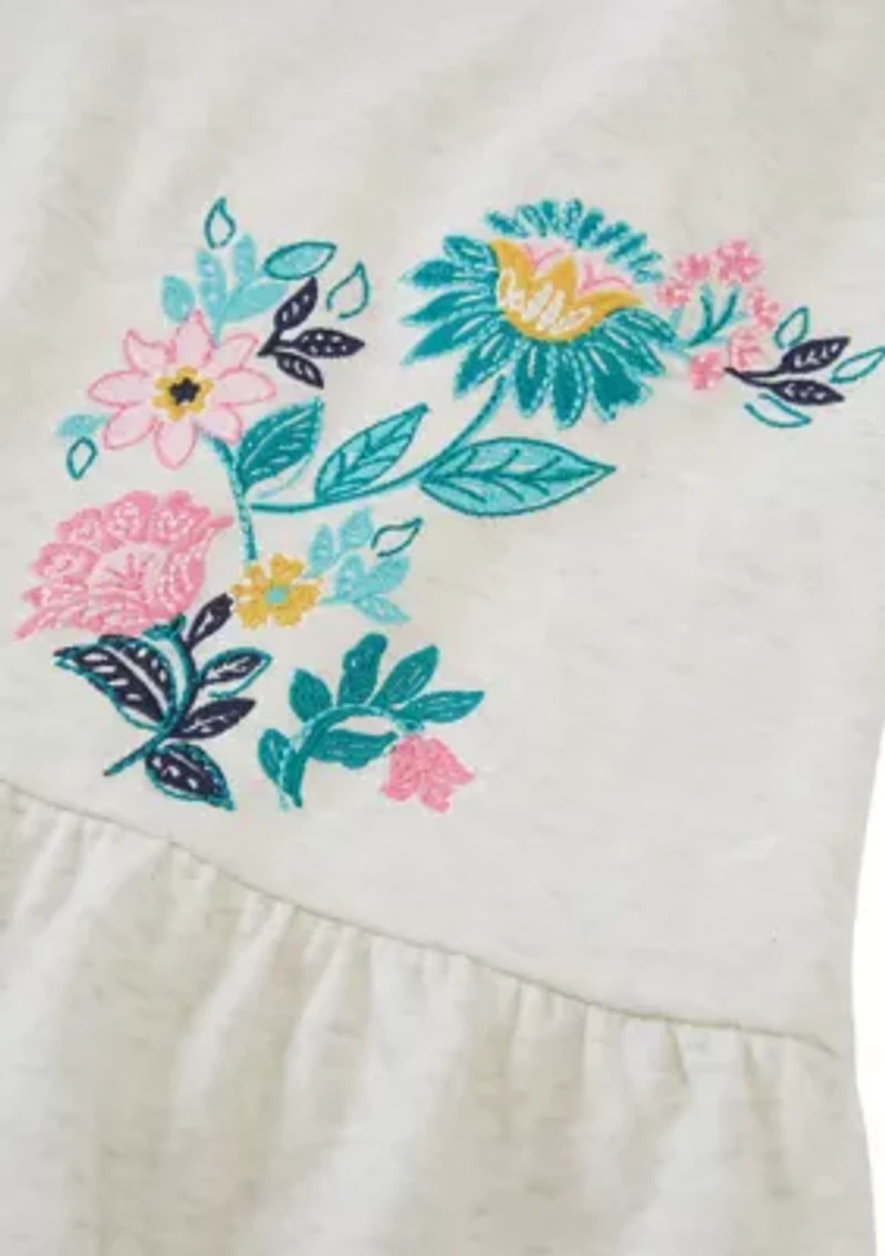 Girls 4-6x Long Sleeve Sweatshirt Dress