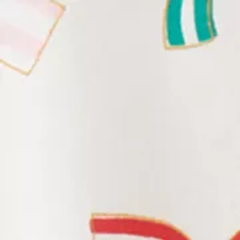 Girls 4-6x Bow Print Dress
