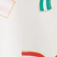 Girls 4-6x Bow Print Dress
