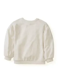 Girls 4-6x French Terry Sweeper Pullover