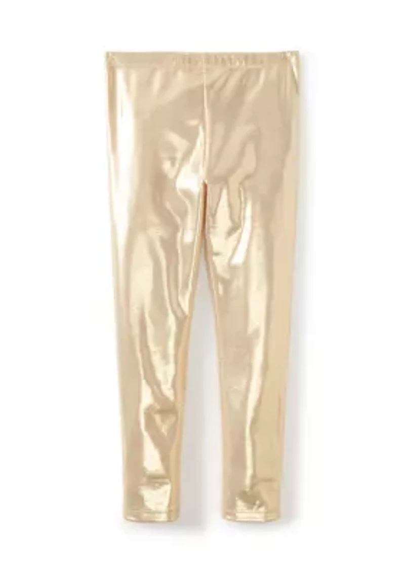 Girls 4-6x Metallic Leggings