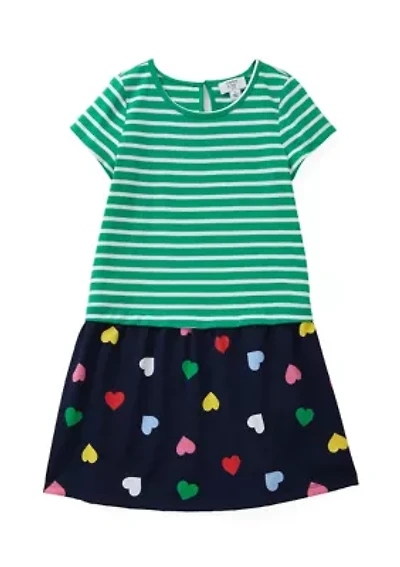 Girls 4-6x 2fer Knit Dress