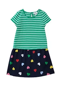 Girls 4-6x 2fer Knit Dress