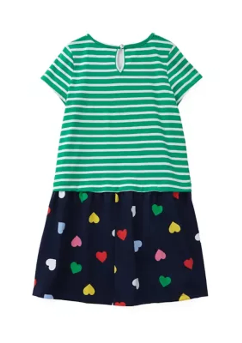 Girls 4-6x 2fer Knit Dress