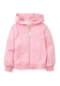 Girls 4-6x French Terry Zip Hoodie