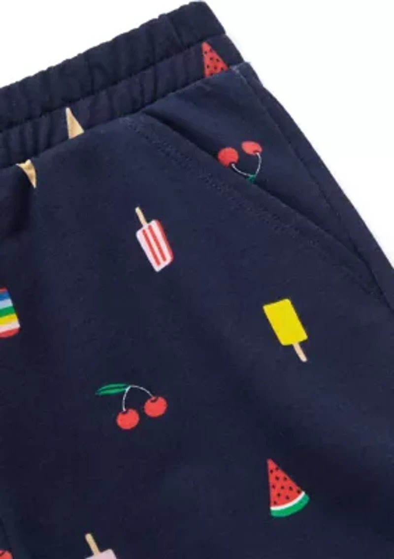 Girls 4-6x Knit Pull On Ruffle Shorts