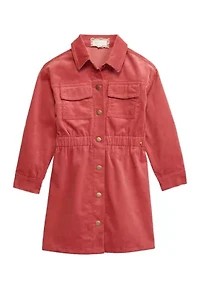 Girls 4-6x Corduroy Shirtdress